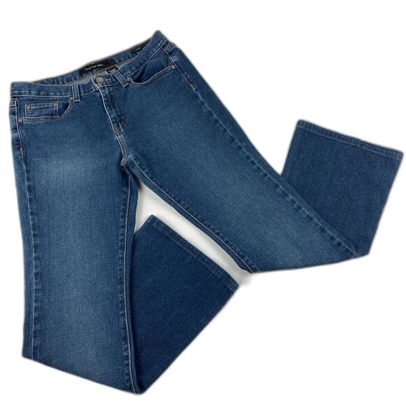 Calvin Klein Mid-Rise Flare Leg Jeans Women’s Sz 6 VTG Sandblast Wash WF35A51C - Picture 1 of 11